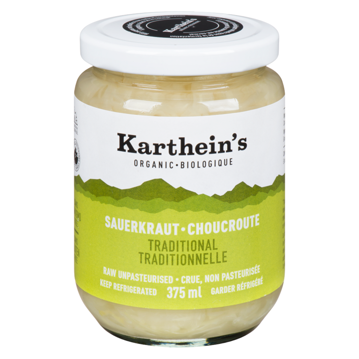 Raw Unpasteurized Sauerkraut Traditional 375 ml Community Natural